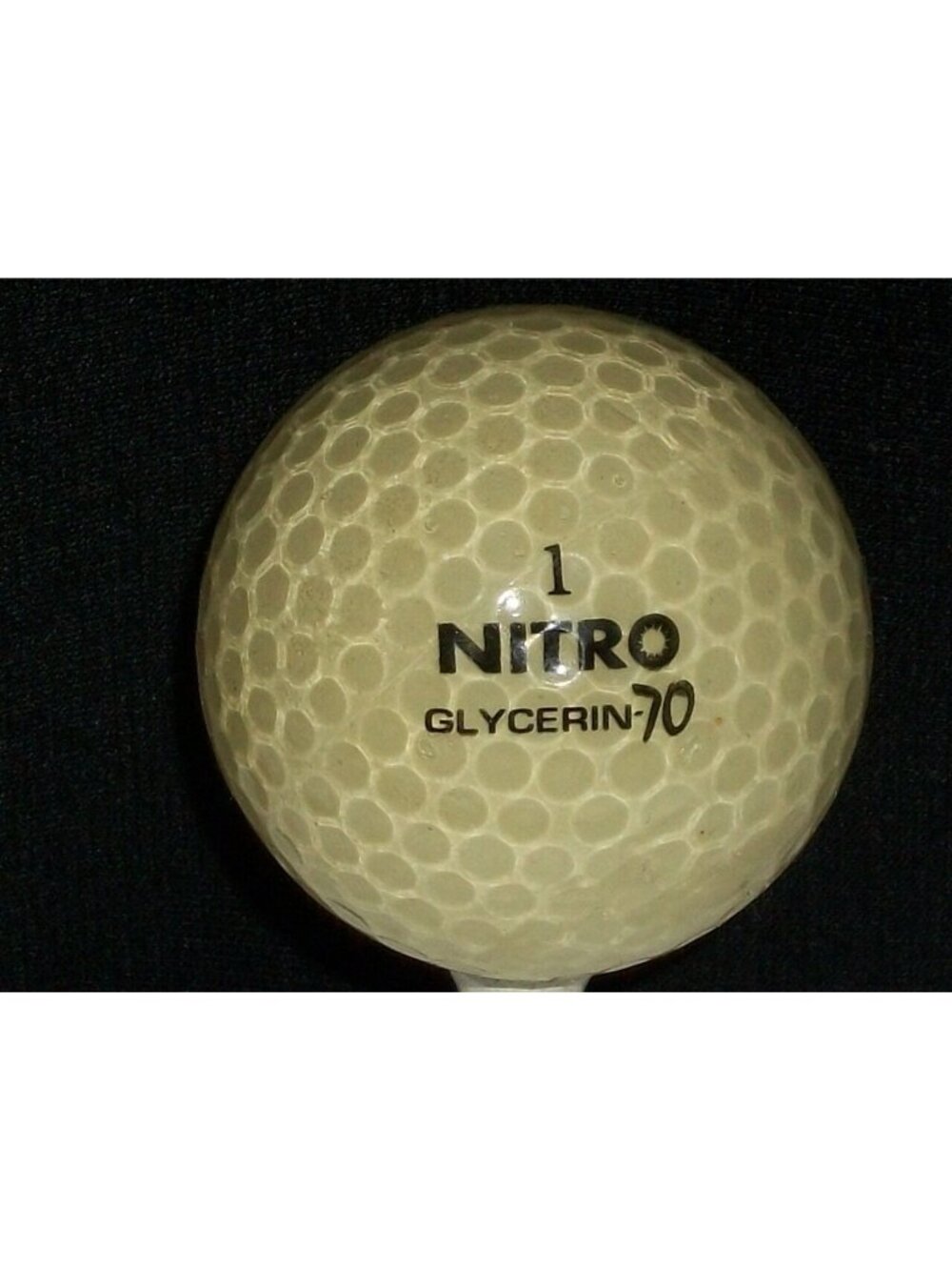 Nitro Glycerin 70 Golf Ball Classic White Collectible Dimpled Design